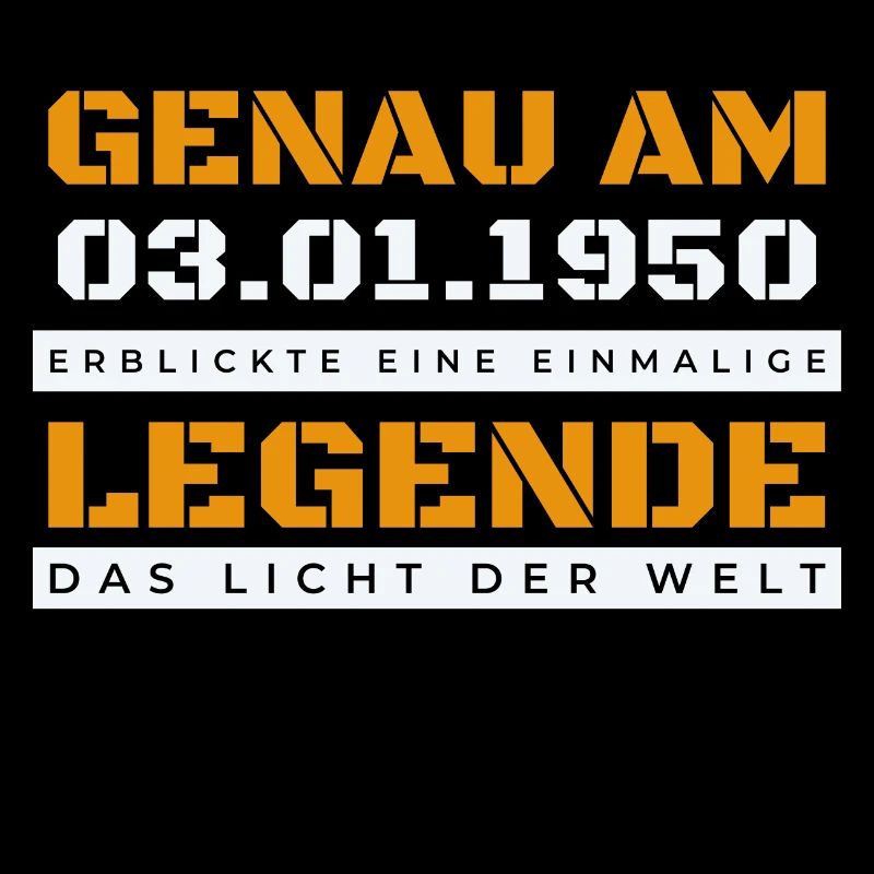 Geboren am 03.01.1950 - zum Geburtstag