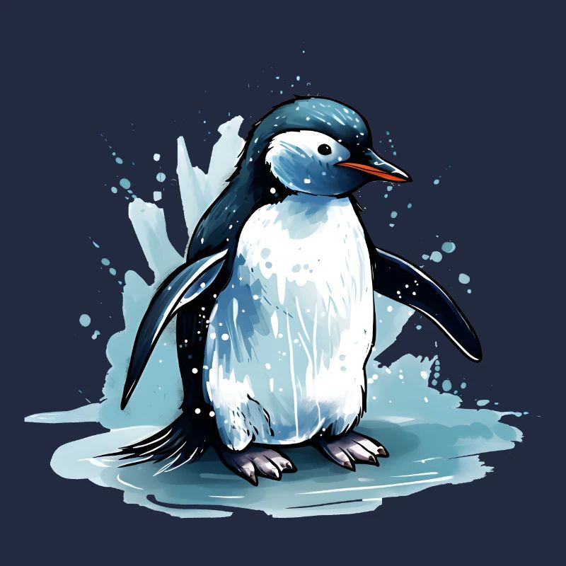 Pinguin beim Kampf ums Überleben