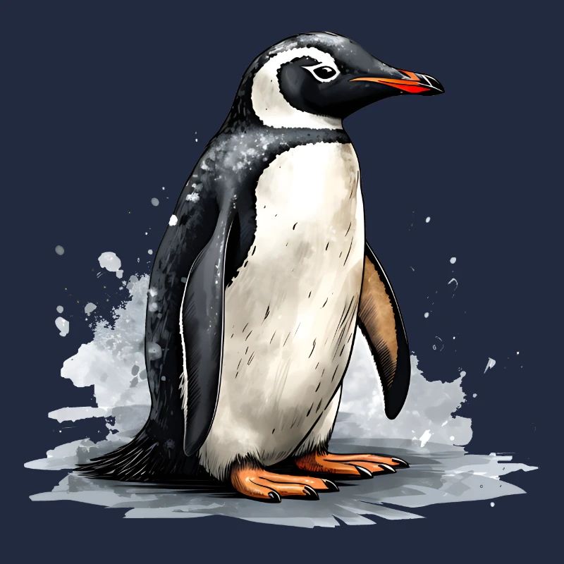 Pinguin auf Eisscholle