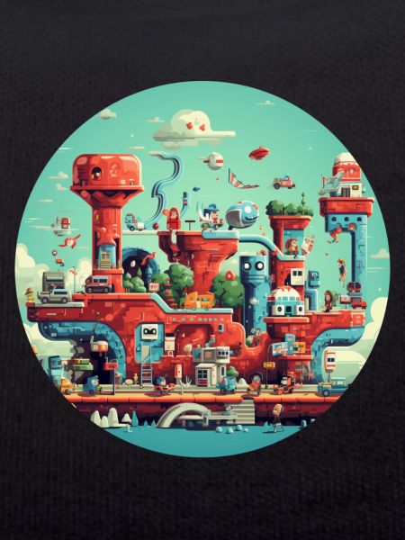 Nostalgic retro video game