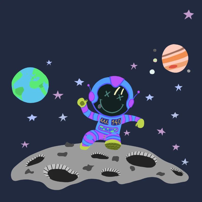 Astronaut blue-violet