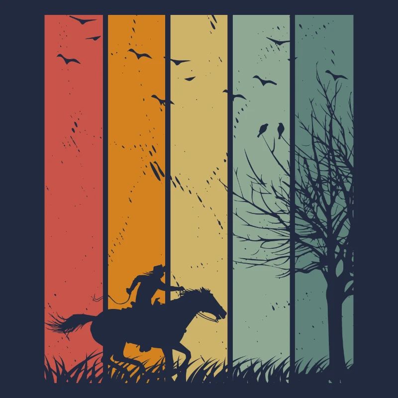 Retro Pferd Pferd