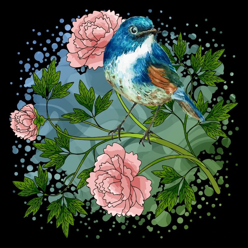 Bunter Vogel