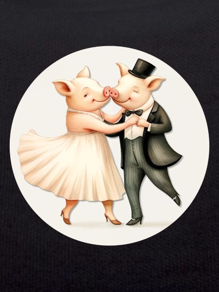 Deux cochons dansent