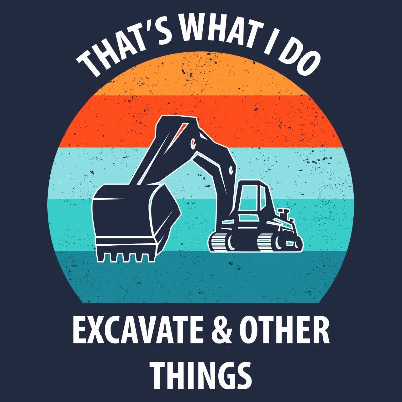 Bagger Baggerfahrer Baggerwagen