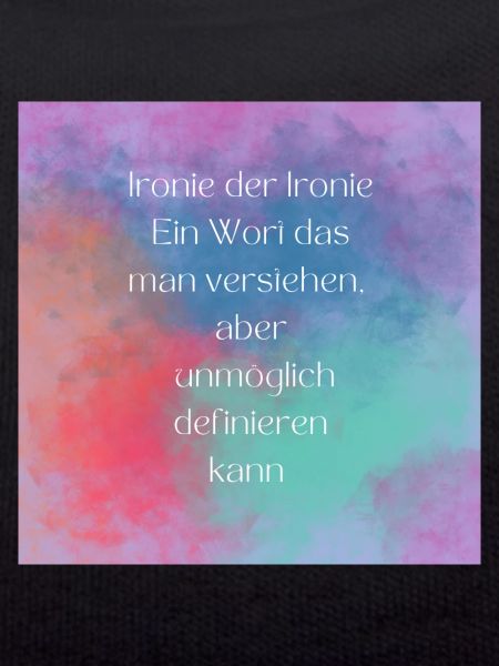 Ironie und Freude