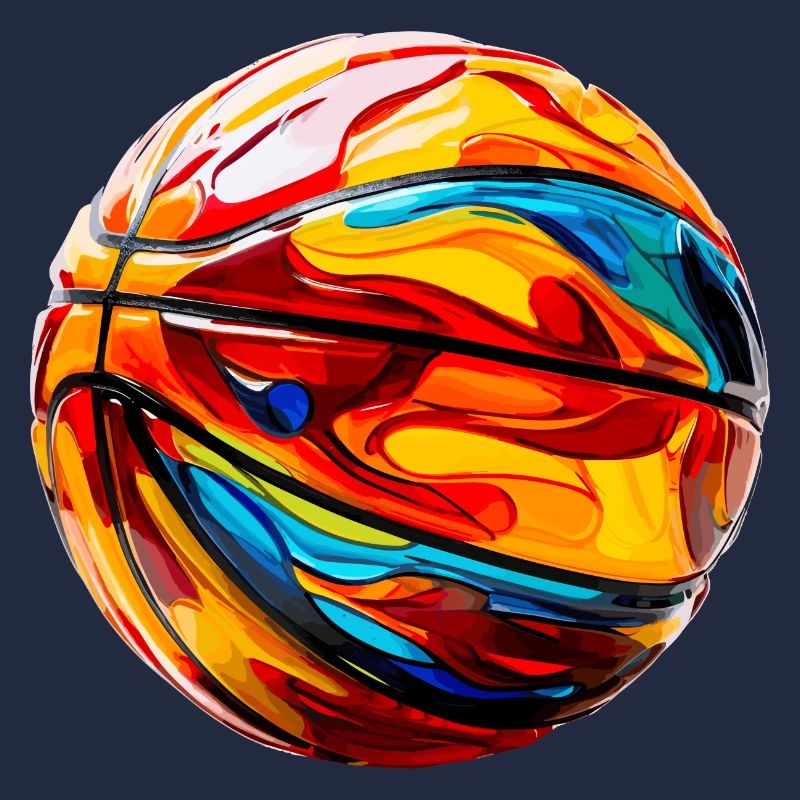 basket-ball coloré