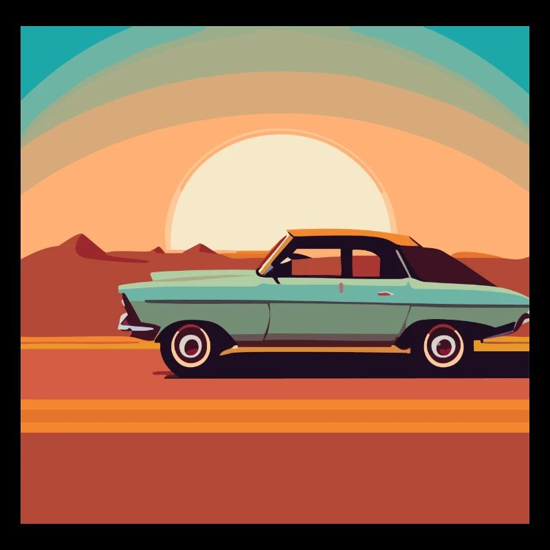 Oldimter / Auto / Sonnenuntergang