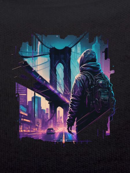 Brooklyn Bridge cyberpunk