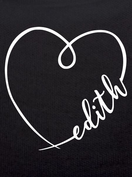 Edith Name Calligraphy Heart