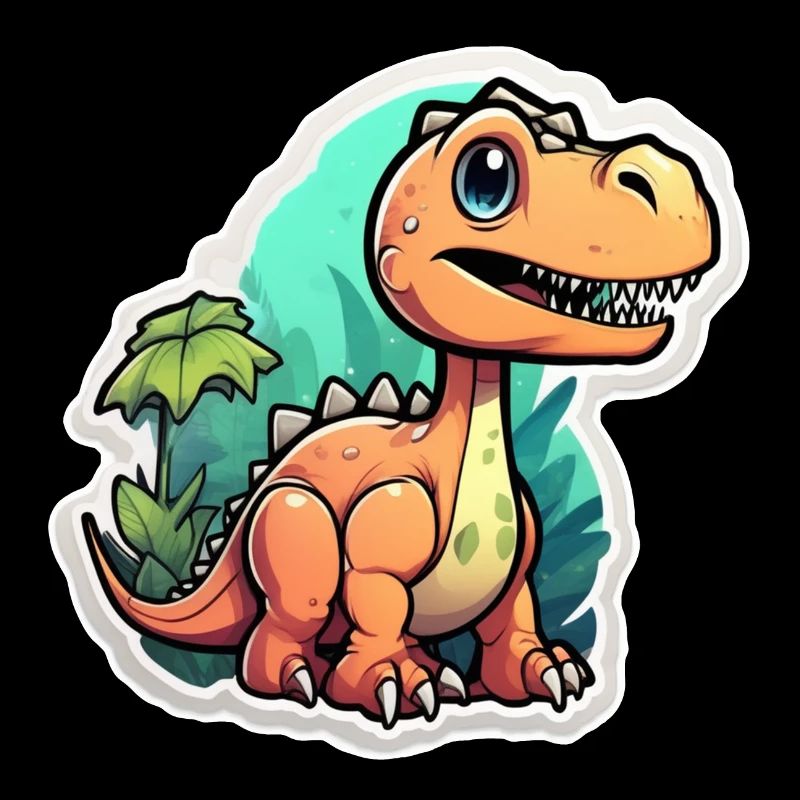 Karikatur-Dinosaurier