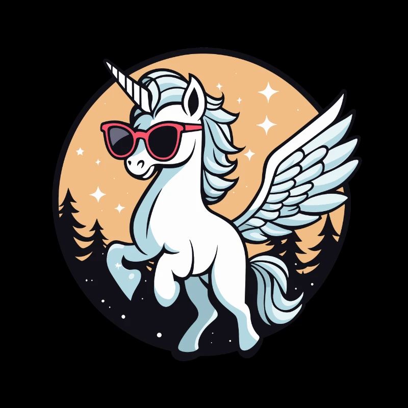 Pegasus Sonnenbrille Zeichnung