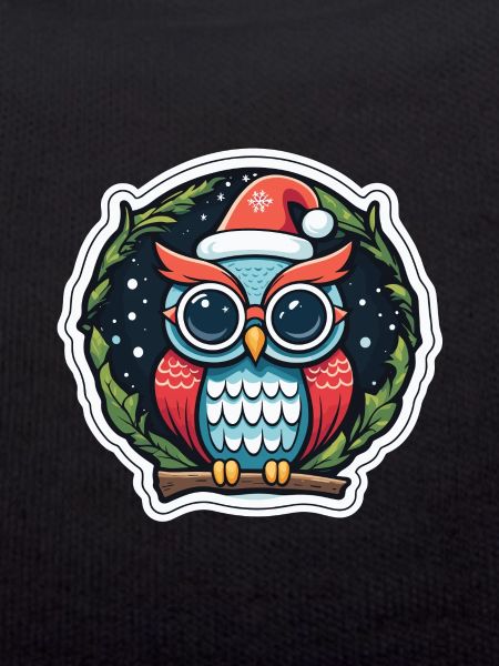 Owl Christmas Drawing