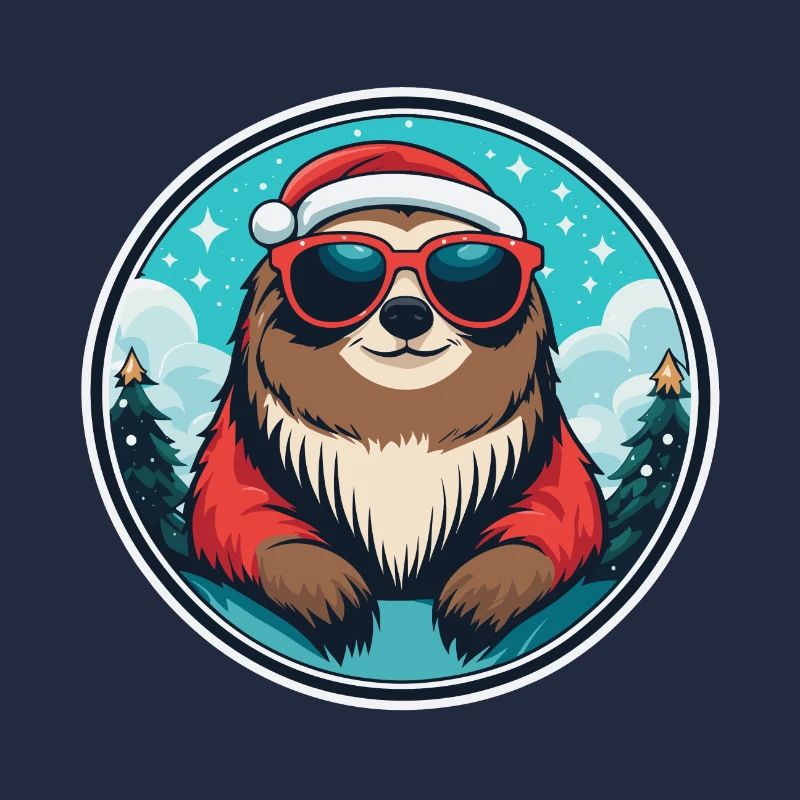 Faultier Weihnachten Zeichnung
