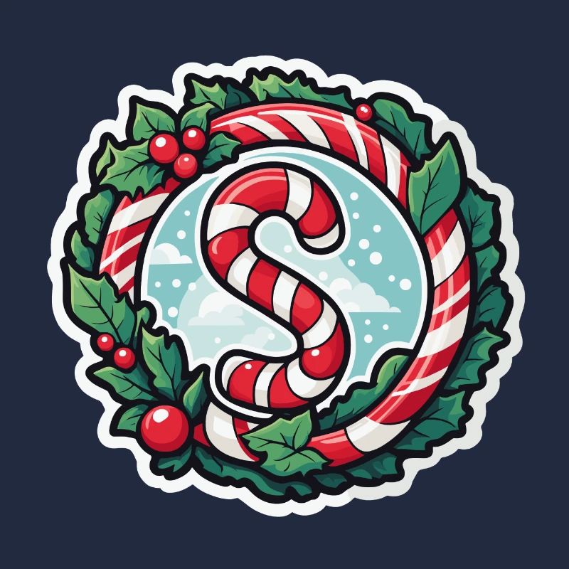 Dessin de Noël Candy Cane
