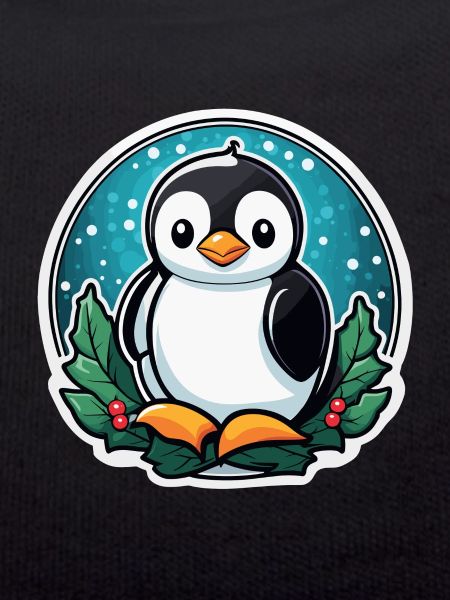 Penguin Christmas Illustration