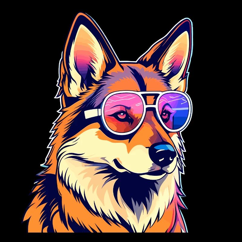 Deutscher Schäferhund Illustration