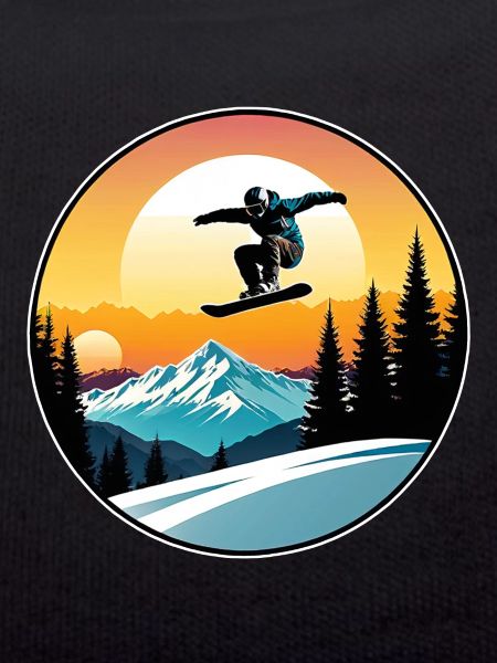 Snowboarding, snow and skiing