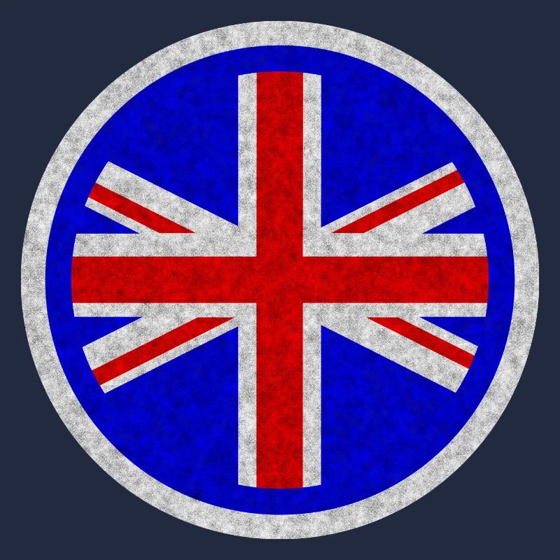 UK Union Jack flag blue White distressed mod