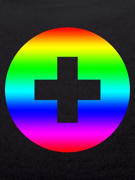 Round rainbow plus cross