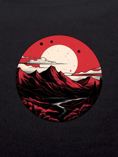 Full moon mountains