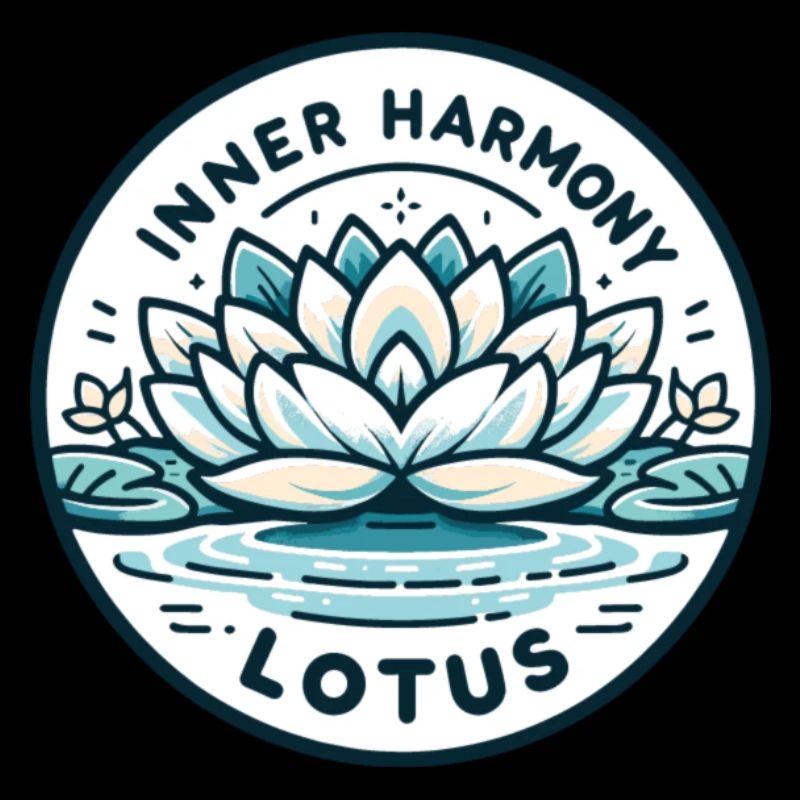 Inner Harmony Lotus - Heiteres Wasser- und Blumendesign