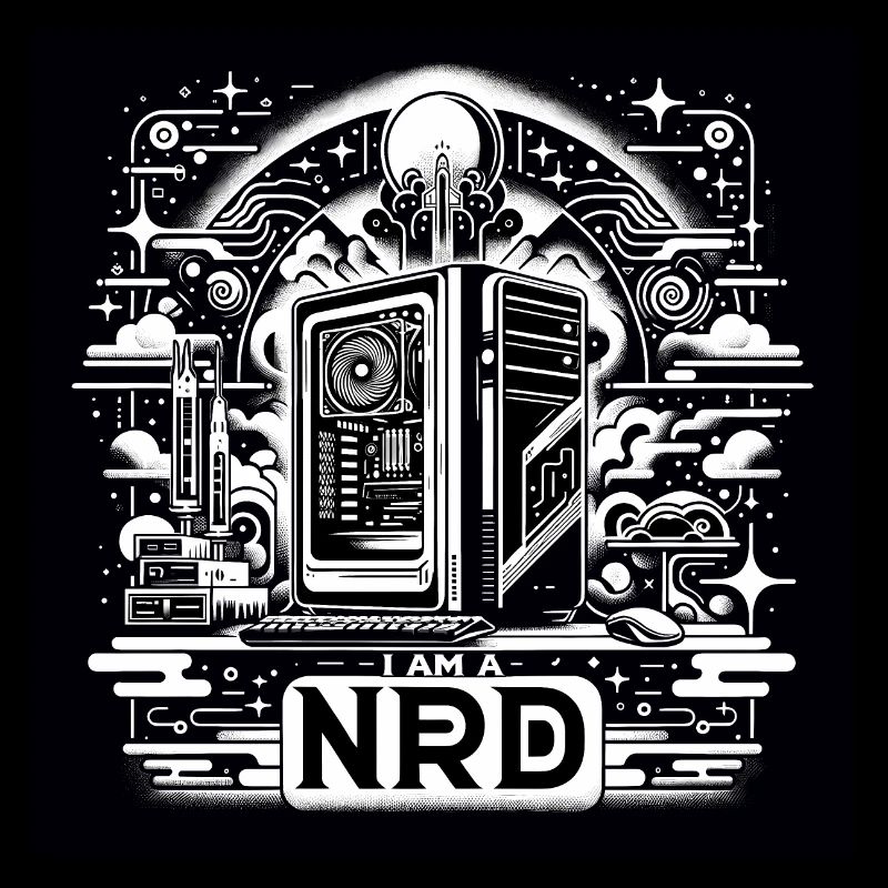 Nerd Stolz Black&White
