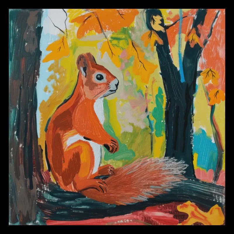 squirrel, colorful, animal, gift, gift idea