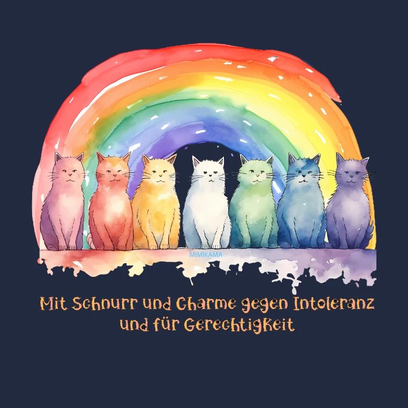 Mimikama Regenbogen Katzen