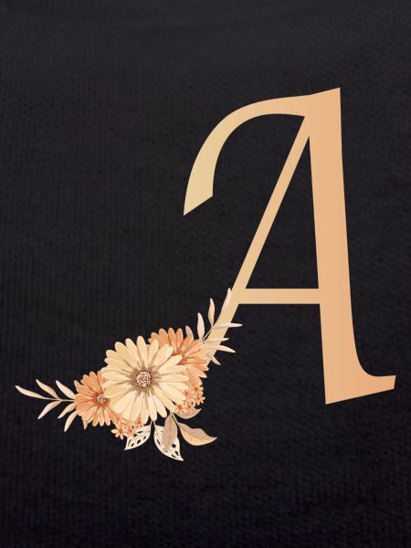 Buchstabe A mit Blumen