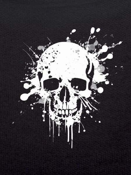 speckled skull in white