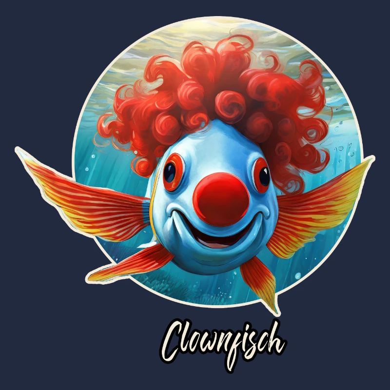 Jeu de mots ambigu sur l’expression allemande - Clownfisch