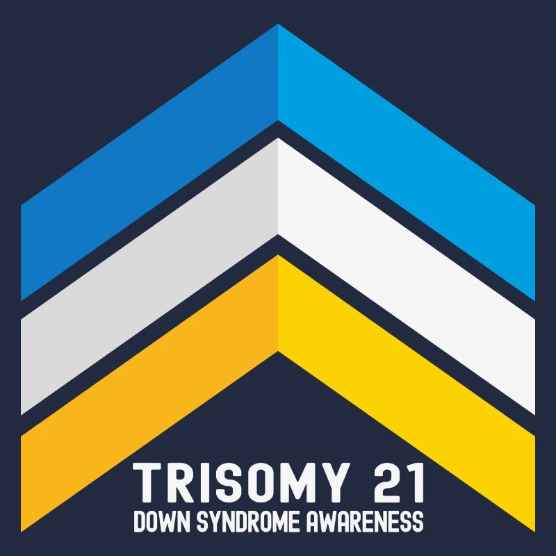 Conscience des trois flèches chromosomiques du syndrome de Down
