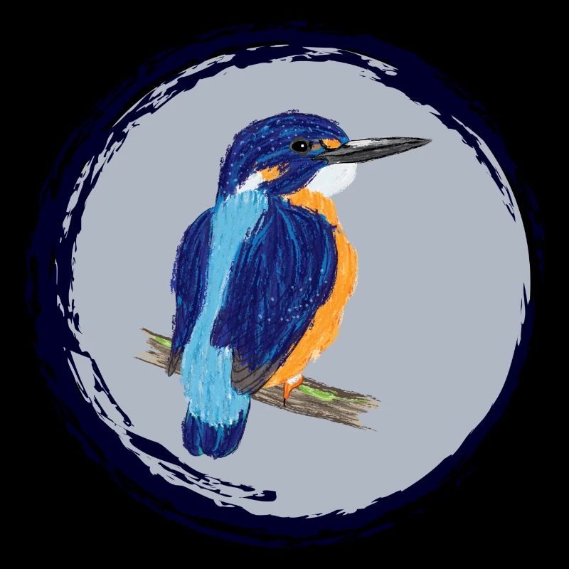 Nettes Design mit einem Eisvogel II