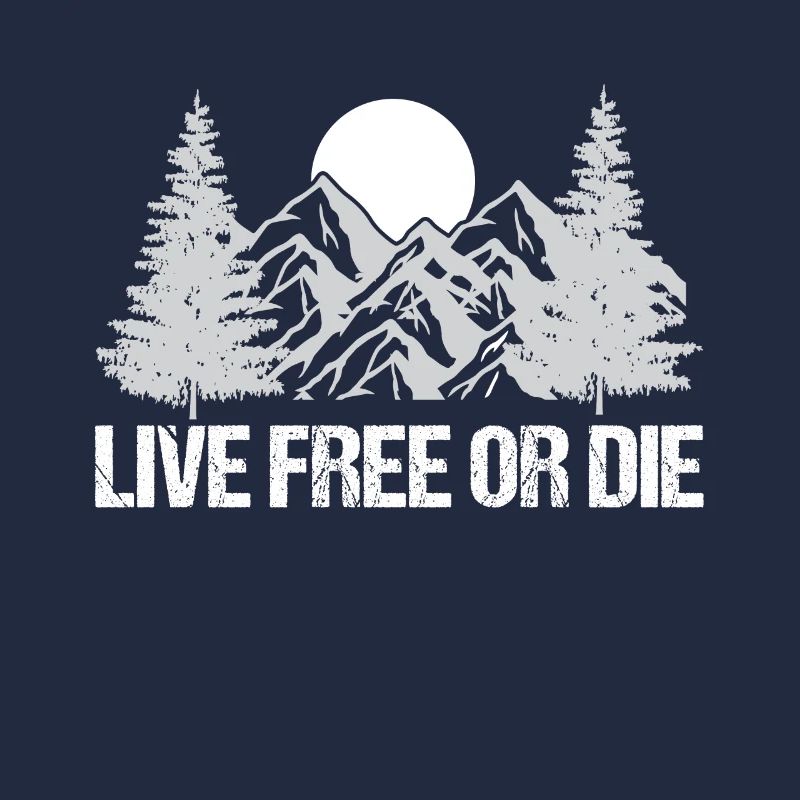 Leben Frei Oder Sterben Retro Nature Vintage Neu