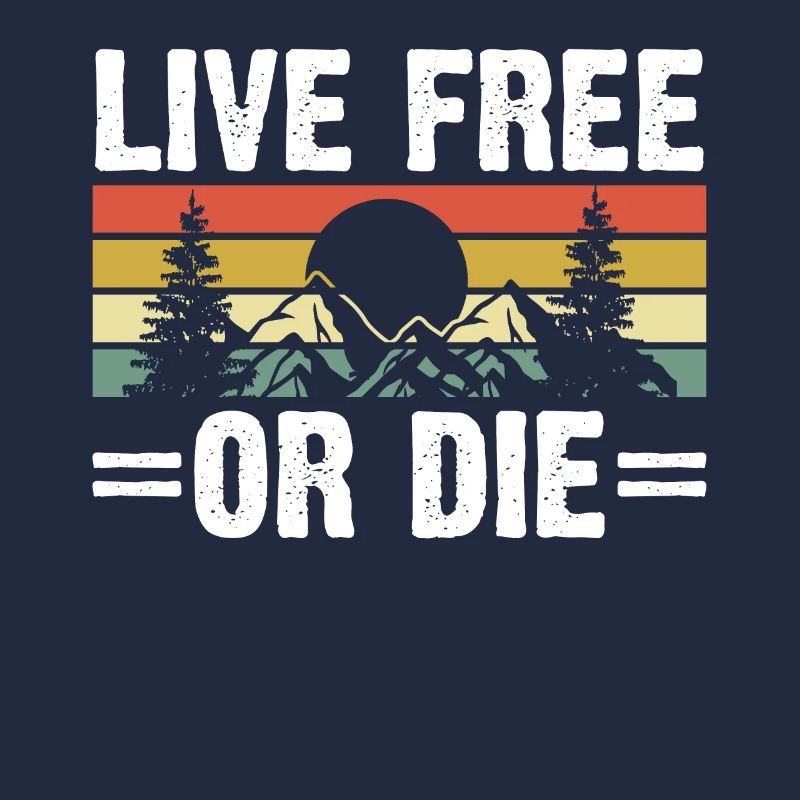 Leben Frei Oder Sterben Retro Nature Vintage Neu