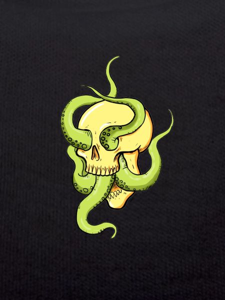 Skull with tentacles