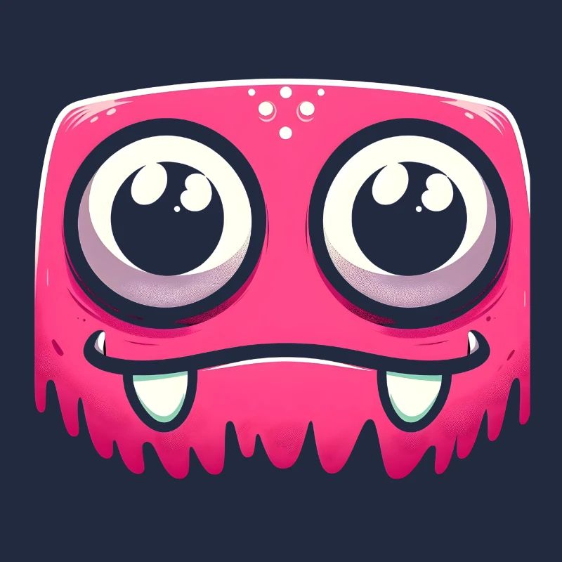 kläffendes Gesicht Monster
