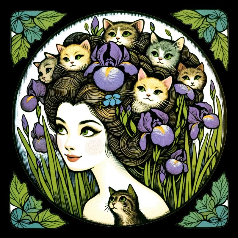 Dame aux chats