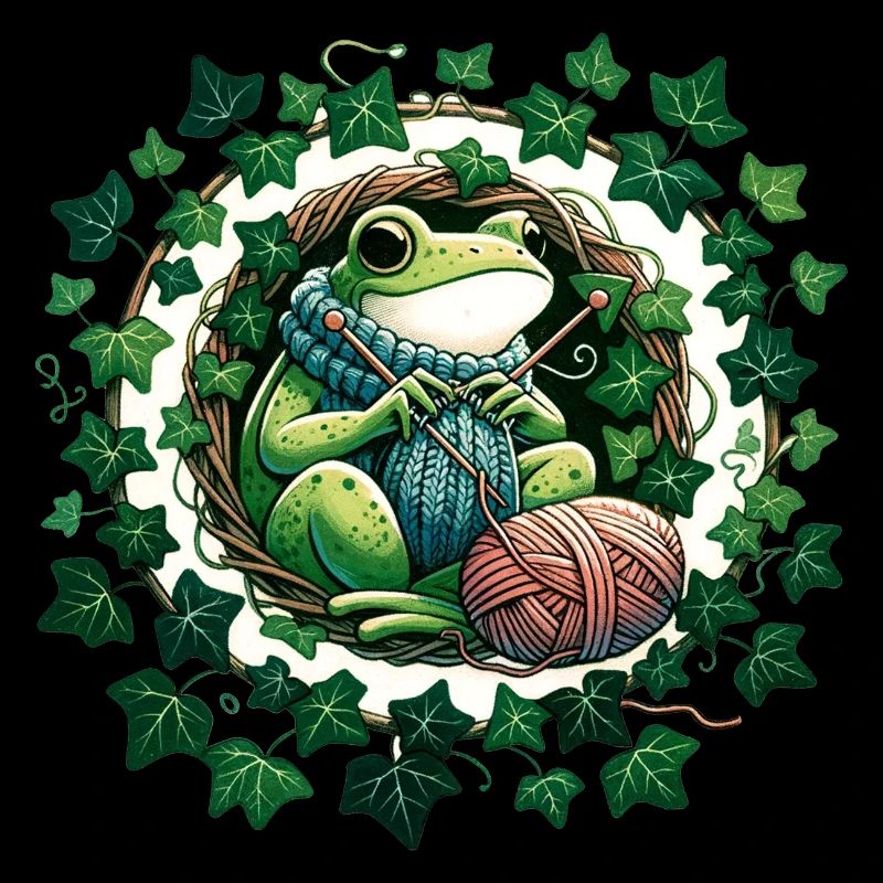Grenouille à tricoter