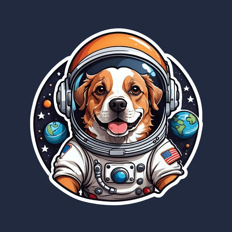 Chien astronaute dans l’espace