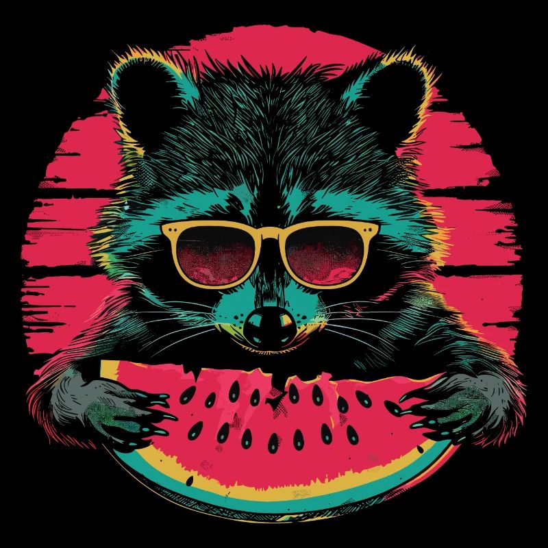 Mignon raton laveur Raton laveur Nature Bébé Forêt de raton laveur