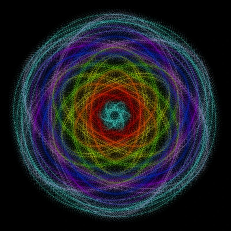 Hypnotischer Regenbogen