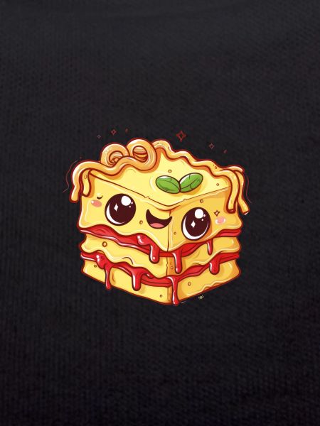 Lasagna with face