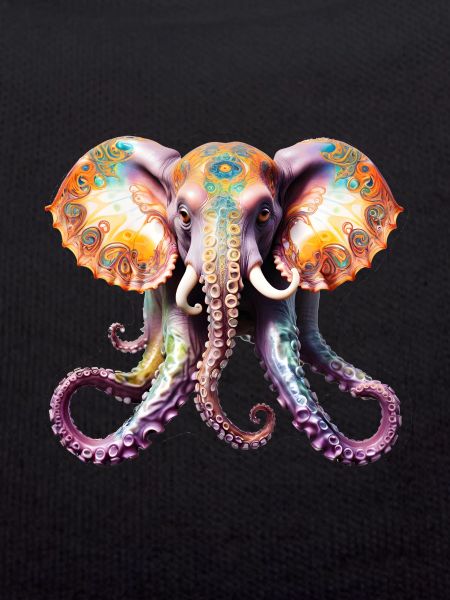 Psychedelic Goa Elephant Octopus