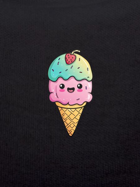 Ice cream with face