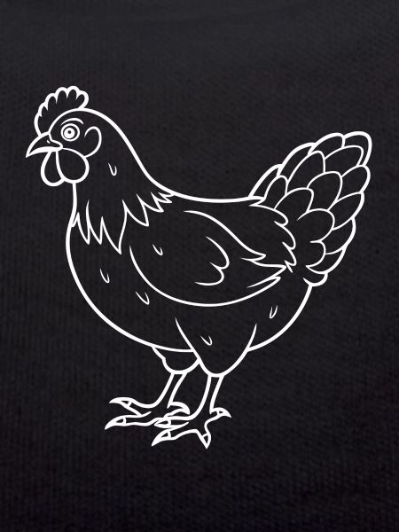 Simple Chicken - Line Drawing