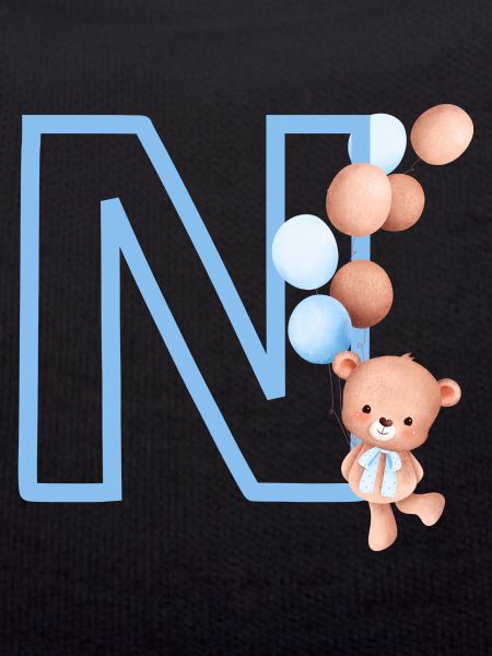 Blue Letter n Bear