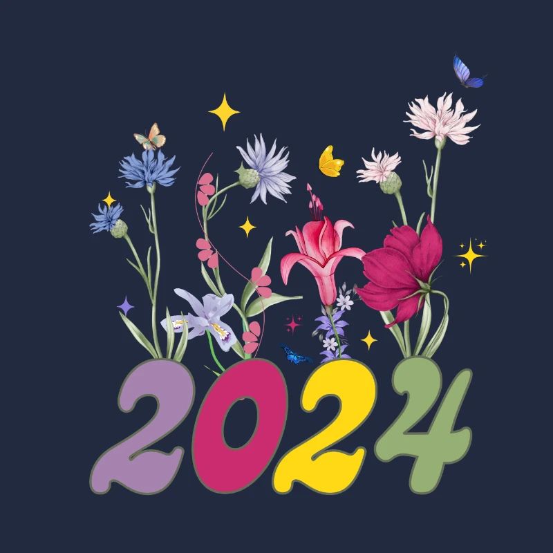 Année de naissance 2024 fleurs sauvages