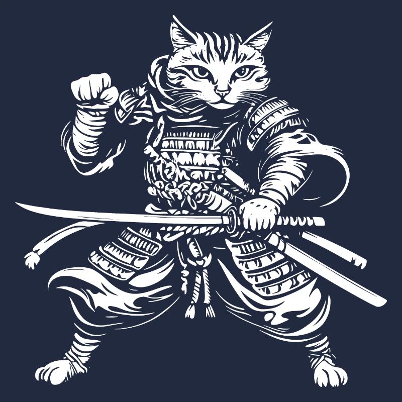 Chat Samouraï